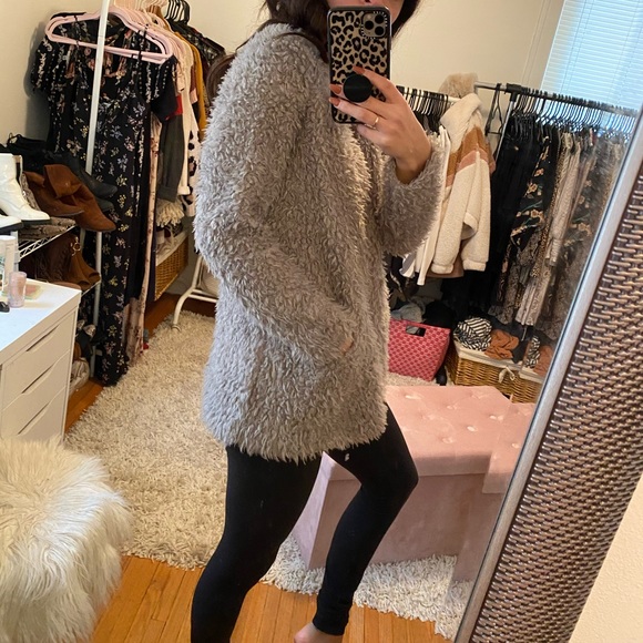 Soft Fuzzy Cardigan Sweater - Picture 4 of 4